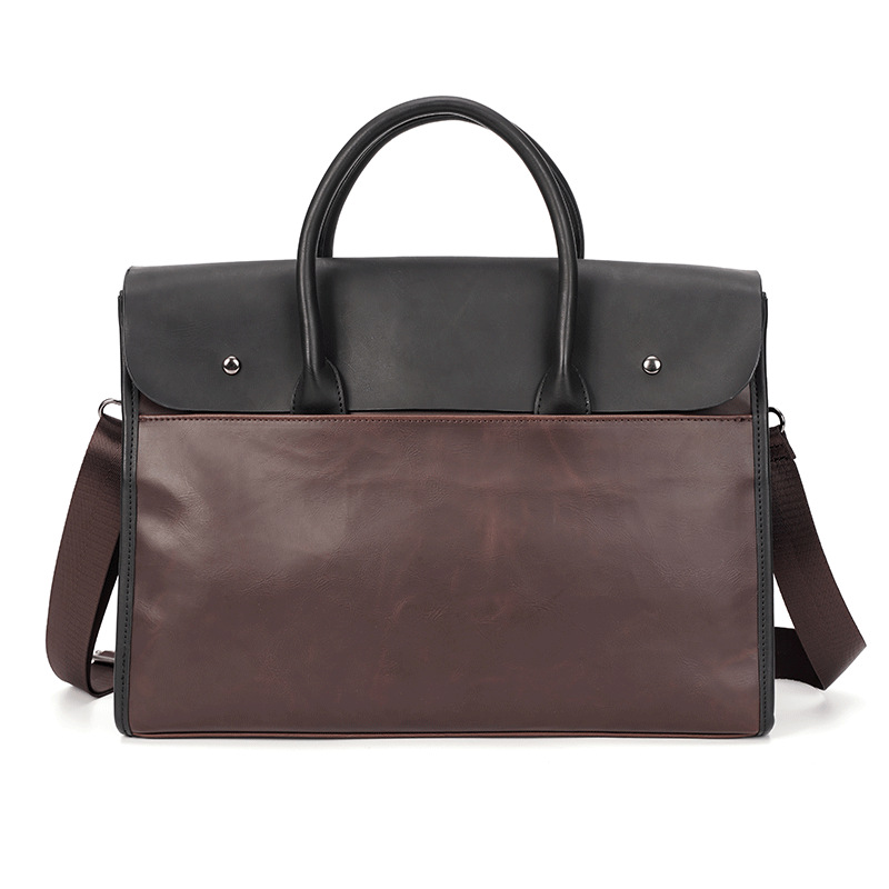 Factory low price Leather Messenger Bag Laptop Bag Genuine Vintage Waxed Briefcase Large Satchel Shoulder Bag