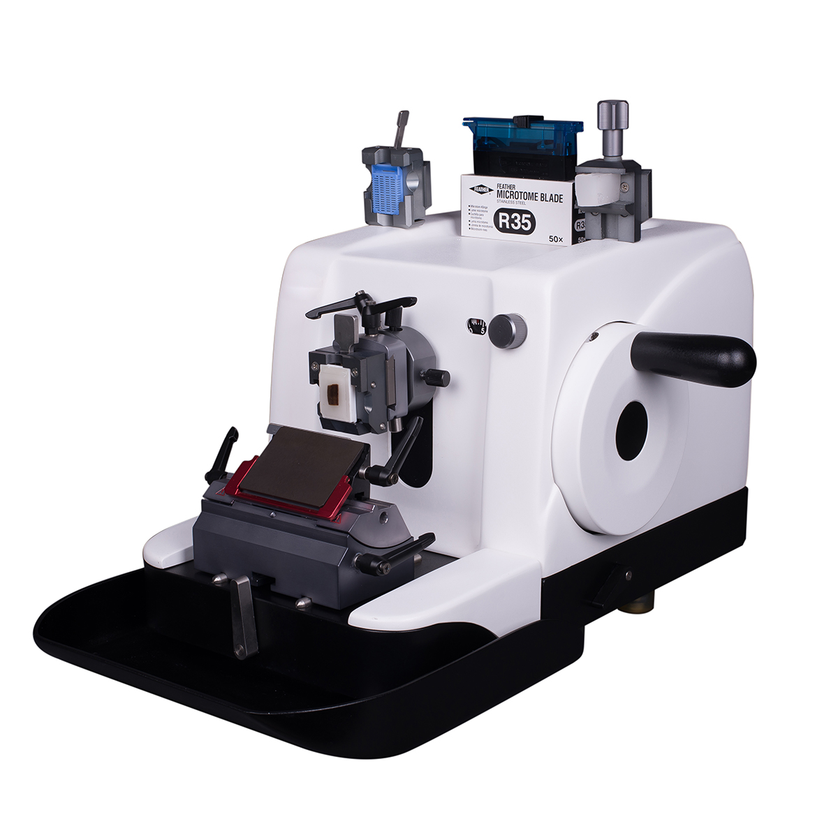 factory offer medical supplies pathology Semi-automated Rotary Microtome machine manual cryostat microtome for lab and hospital