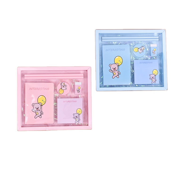 WENLI New Designed Stationery Luxury Pen Eraser Memo Gift Stationery Set