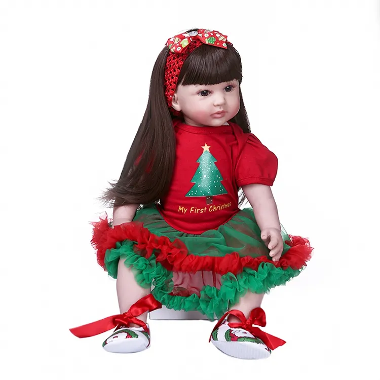 Original NPK 60CM reborn toddler girl bebe doll reborn princess Christmas Gift high quality baby soft real touch