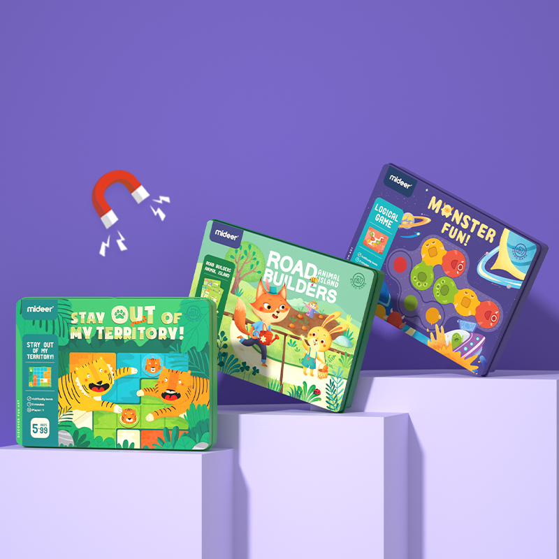 MIDEER Logic Game Monster Fun! Educational Toys Board Game Logical Thinking Double-side Cards MD2087&MD2109&MD2076