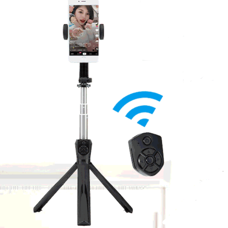 GTBOW smart shooting selfie sticks tripod 360 degree rotation foldable selfie stick with stabilizers