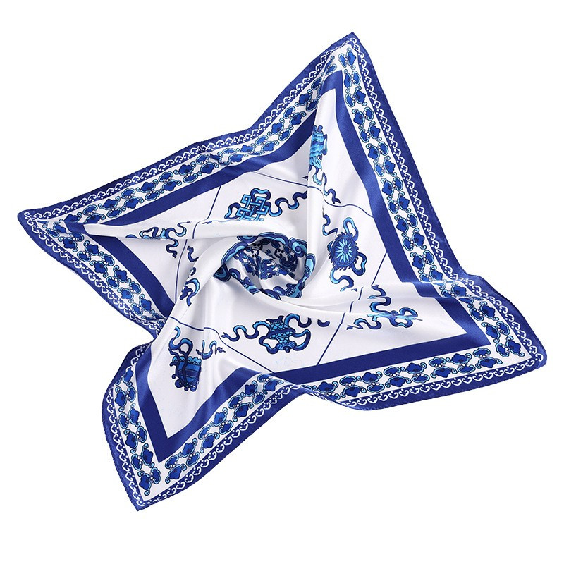 Silk Scarfs For Women Fashion Daily Style 16MM 100% Pure Silk Twill 50X50CM Scarf