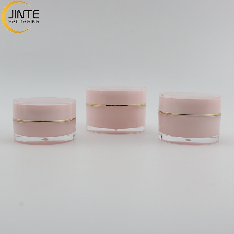 Luxury Empty Cosmetic Cream Container 15g 30g 50g 100g 200g Acrylic Pot with Screw Lid Plastic Cream Jar For Face Cream