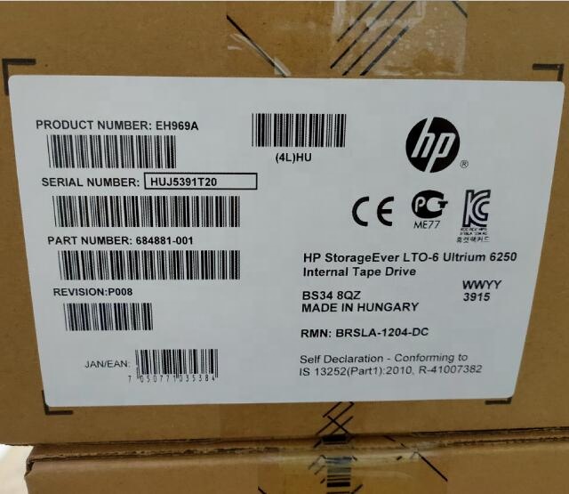 EH969A 684881-001 StorageEver LTO6 Ultrium 6250 внутренний ленточный накопитель
