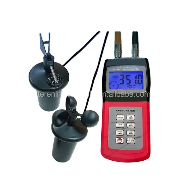 AM-4836C Digital Anemometer Wind Speed Tester Airflow Meter Vel0city Measurement LCD