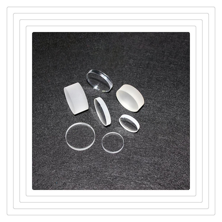 Clear fused circular quartz slices glass plate sheet