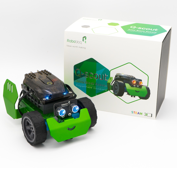 Robobloq Q-Скаут научный проект комплект паровой образования кодирования робот для обучения, сборный комплект развивающие игрушки
