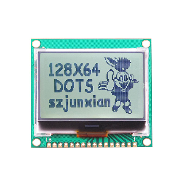 Large supply of 128*64 monochromatic lattice LCD module low power instrument LCD display
