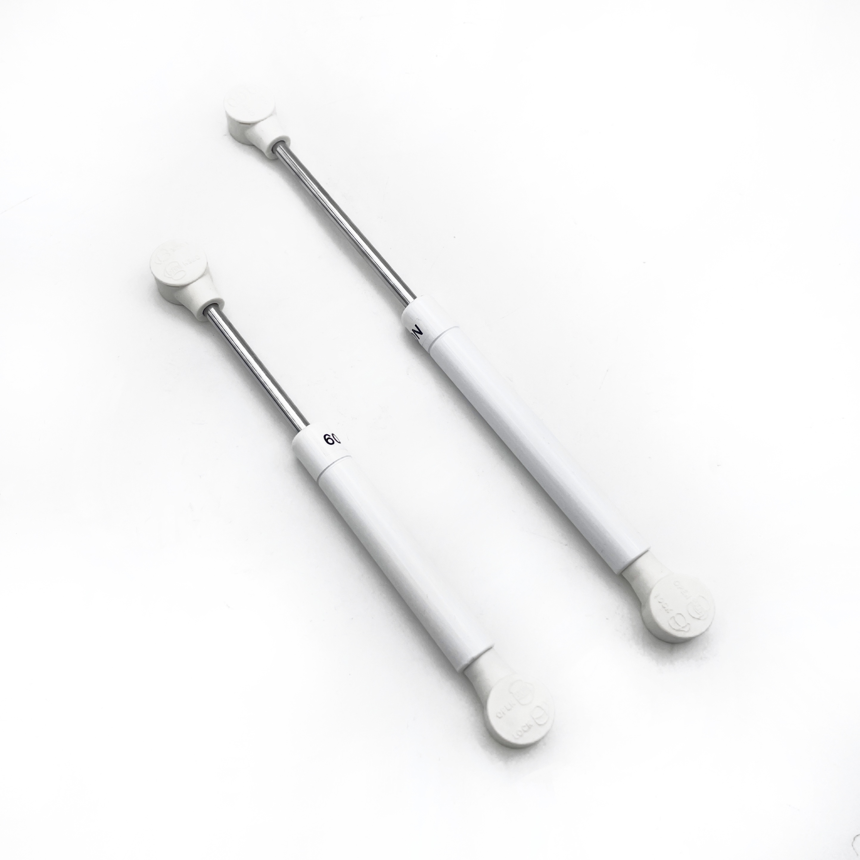 Fast Install 30-200N Standard Lift Iron Material Rubber Core Cabinet Gas Spring for Furniture Machine Door