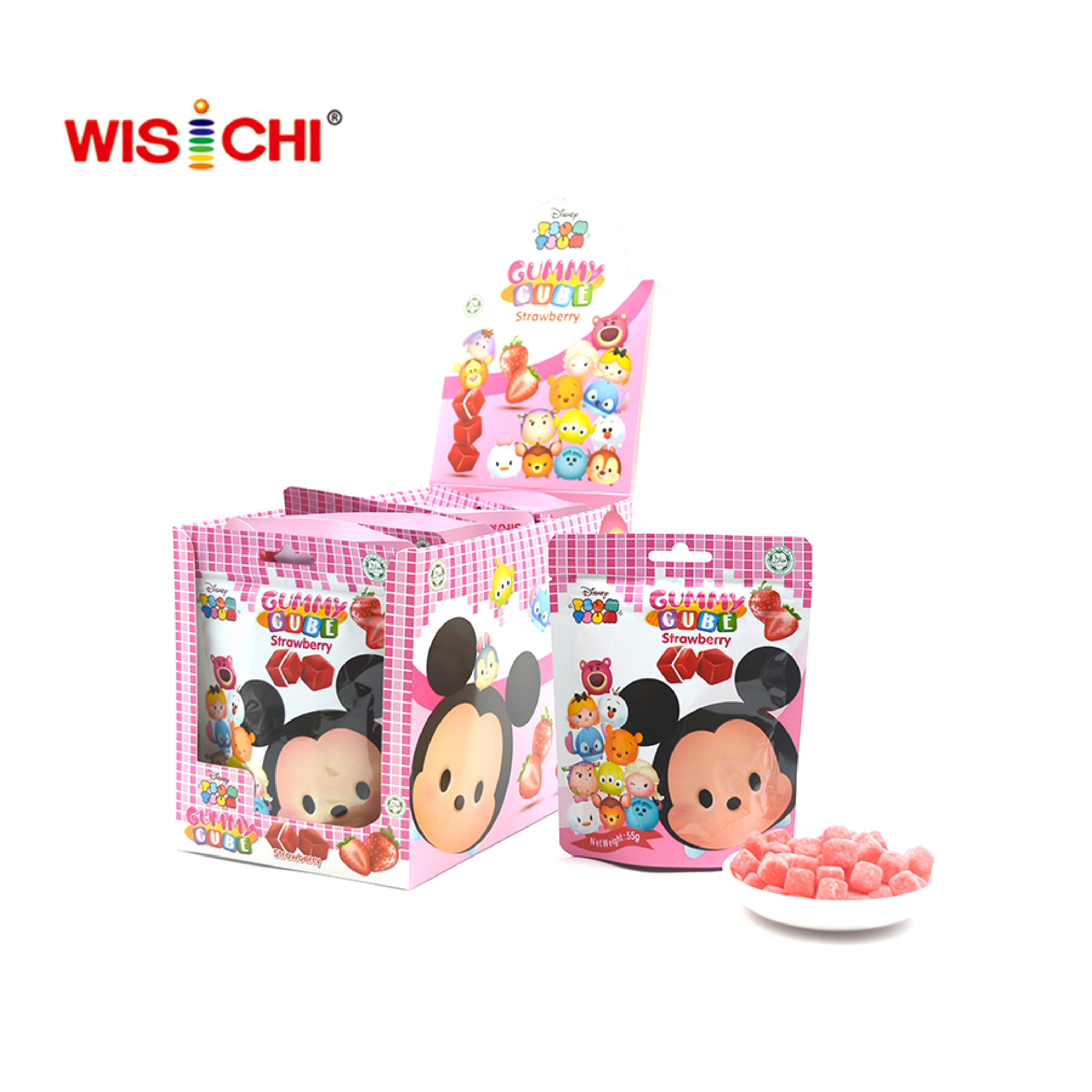 Free Sample OEM Sugar Coating Gummy Jelly Filled Sweets Soft candy Halal Customized With Lovely Package
