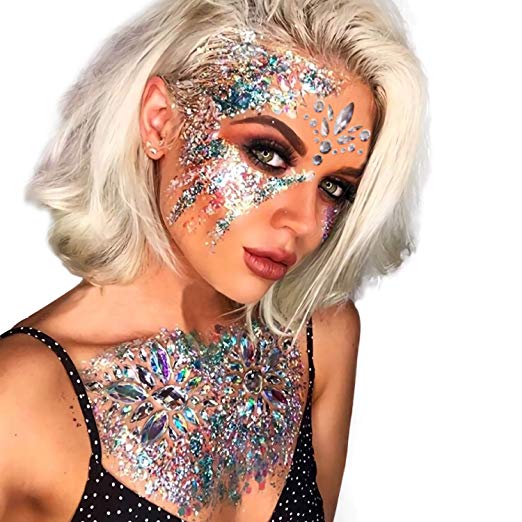 Самоклеящиеся Бинди лицо драгоценные камни Jewel наклейки