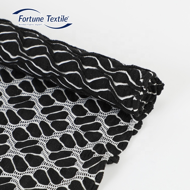 Fortune Textile модная текстура рециркулирует 98% полиэстер 2% спандекс жаккардовая ткань с принтом