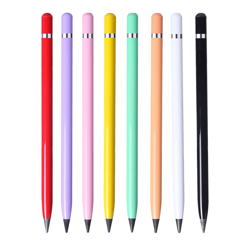 Colorful Eco-HB Metal Pencil without Eraser Endless Inkless Black Technology for School Office Drawing and Writing Graphics