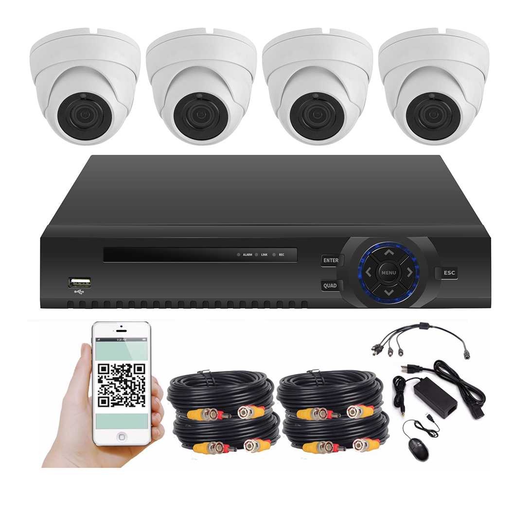 CCTV 4 канала 2.0MP AHD камеры dvr комплект