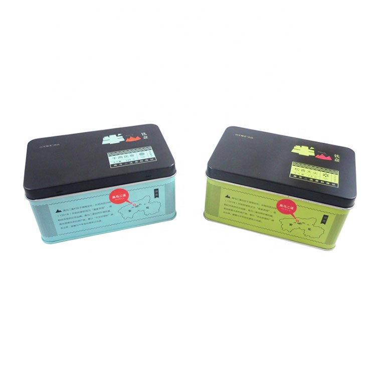 Factory custom made small rectangle metal usb flash drive tin box
