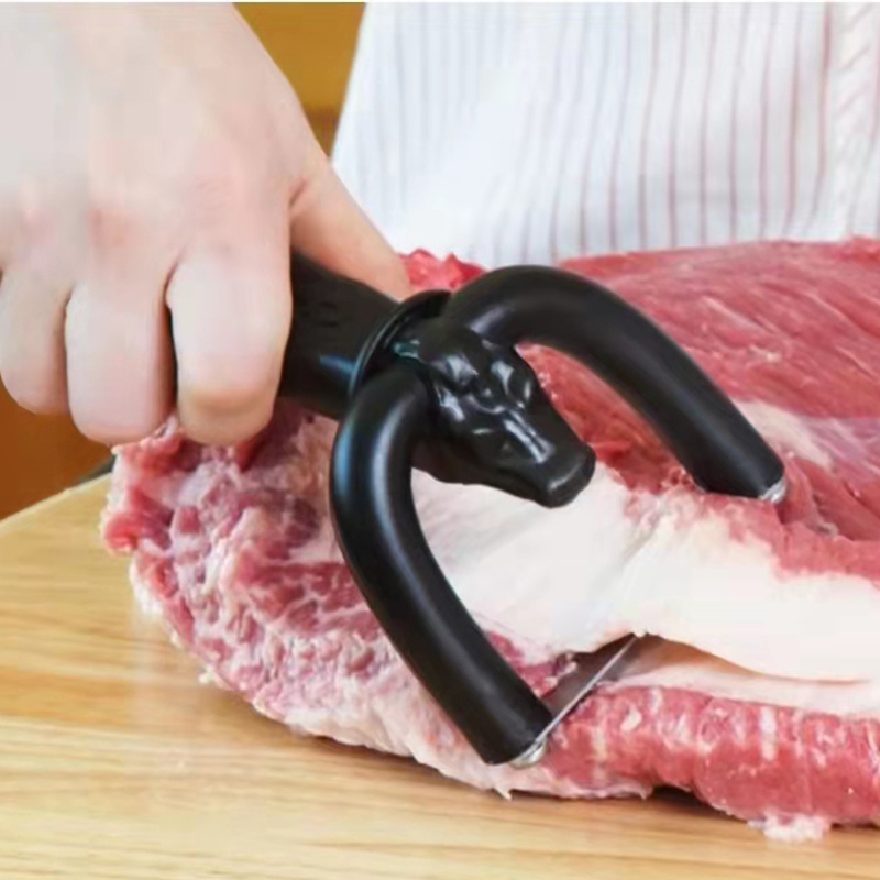 2022 New Kitchen Ergonomics Stainless Steel Meat Grinders Hand-held Portable kitchen Gadgets Fat Trimmer