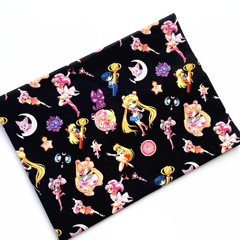 Wholesale cartoon printed fabric 100%cotton plain woven fabric for children custom print cotton fabric