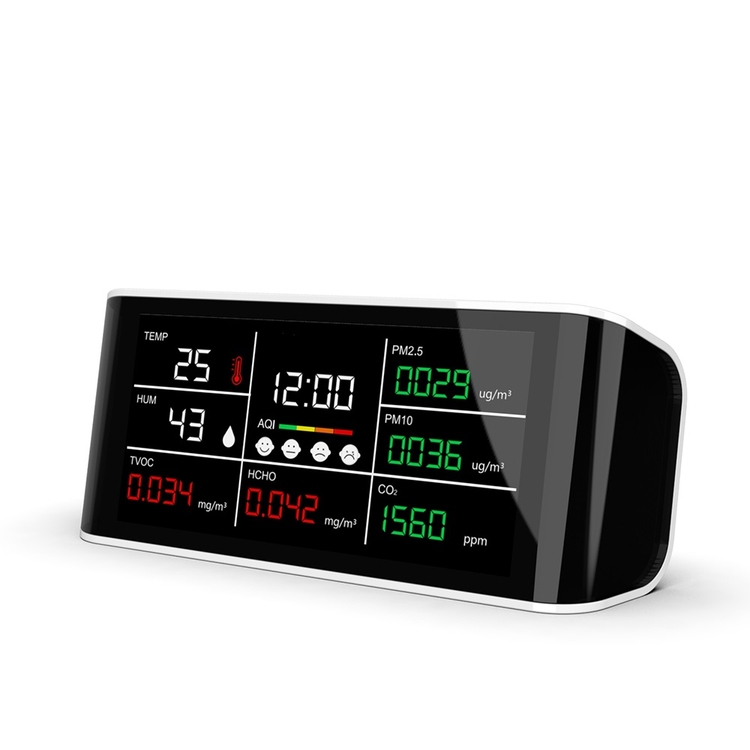 8 In1 качества воздуха monitorambient воздуха Co2 измеритель Pm2.5 Co2 загрязнение углекислого газа детектор газа для использования внутри помещений