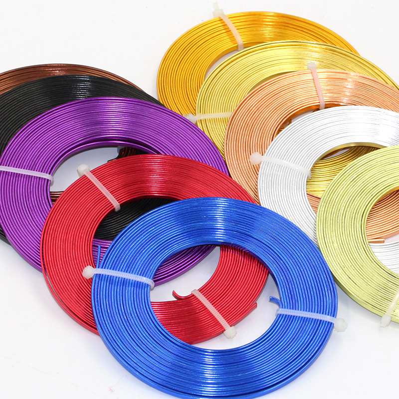 Decorative And Flexible Hollow Tube Flattened Copper Wire Metallic Finish Electric Copper Winding Wire