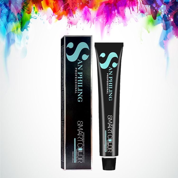 Professional hair dye cream permanent low ammonium hair cream colour salon Japanese hair color cream