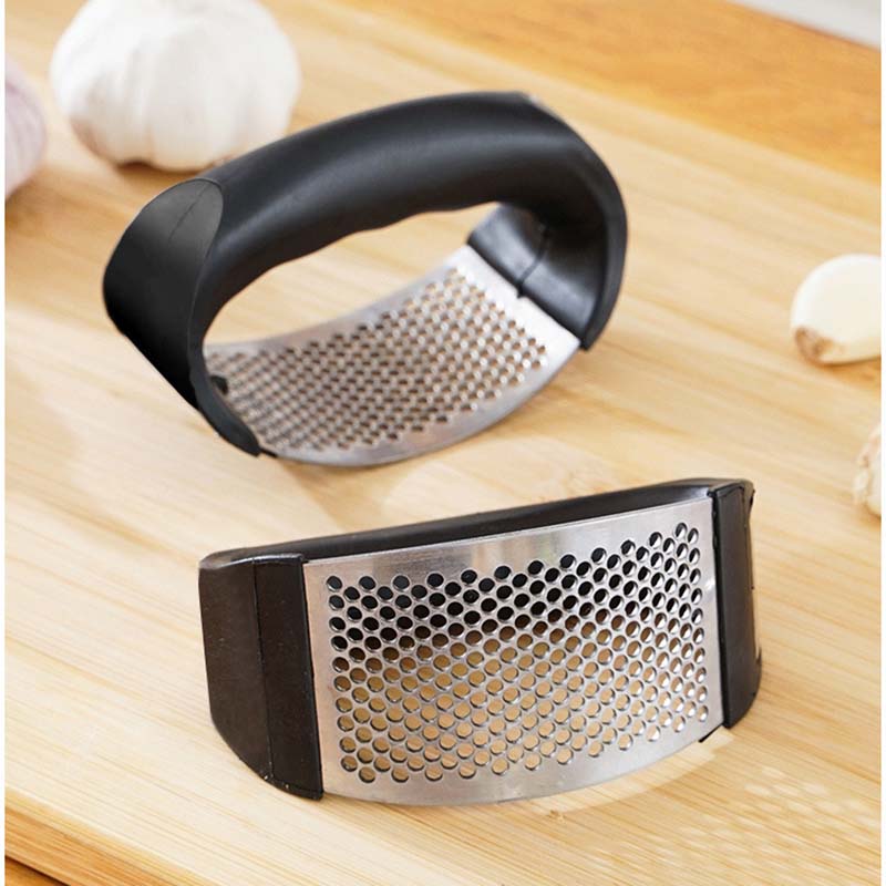 household mud manual stainless steel garlic press mince device smashed paste squeezing garlic