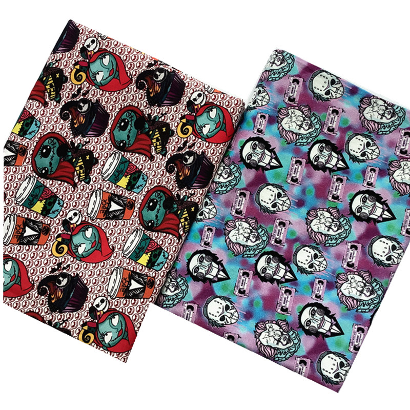 Wholesale all kinds of cartoon printed fabric 100% cotton high quality plain woven fabric for multi use