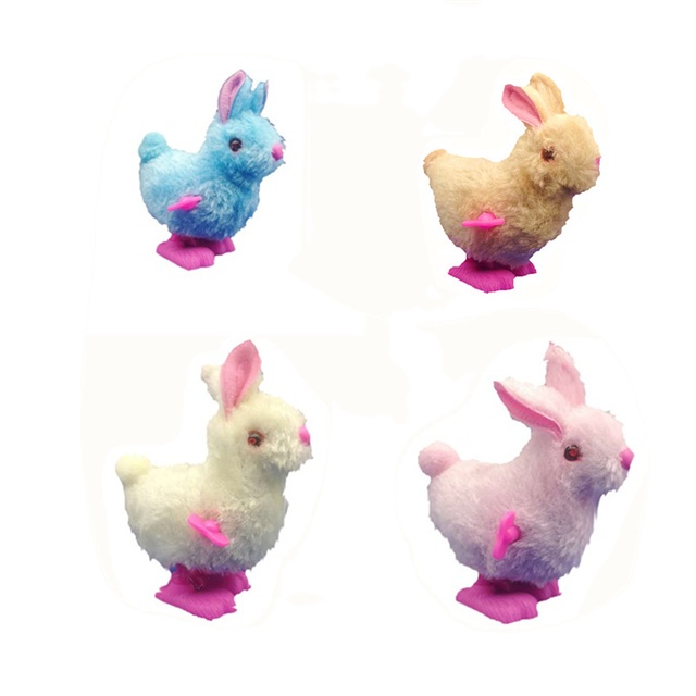 Wholesale cute cartoon plush toy rabbit bunny children's upper chain toys