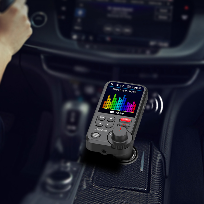 Amazon best sellers Category FM transmitter TOP10, with 1.8 Inch Color Display QC3.0 quick charge Car MP3 Player car charger