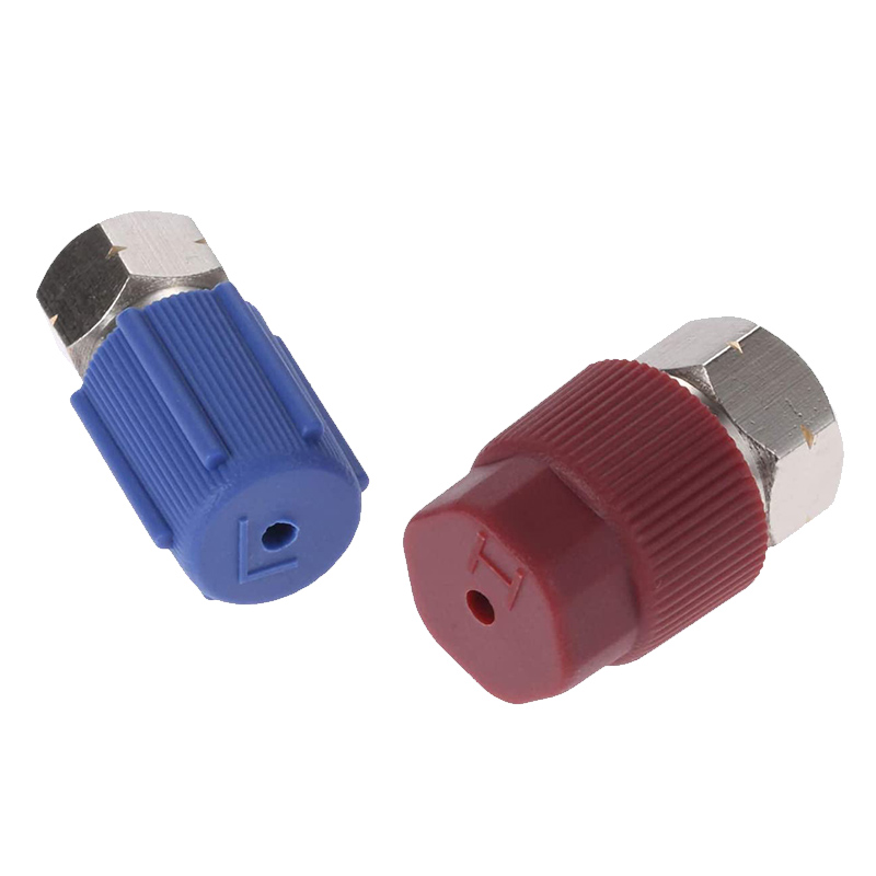 Car A/c Refrigeration Aluminum Alloy Quick Coupler R12 R22 To R134a Quick Change Conversion Adapter Valve 1/4"