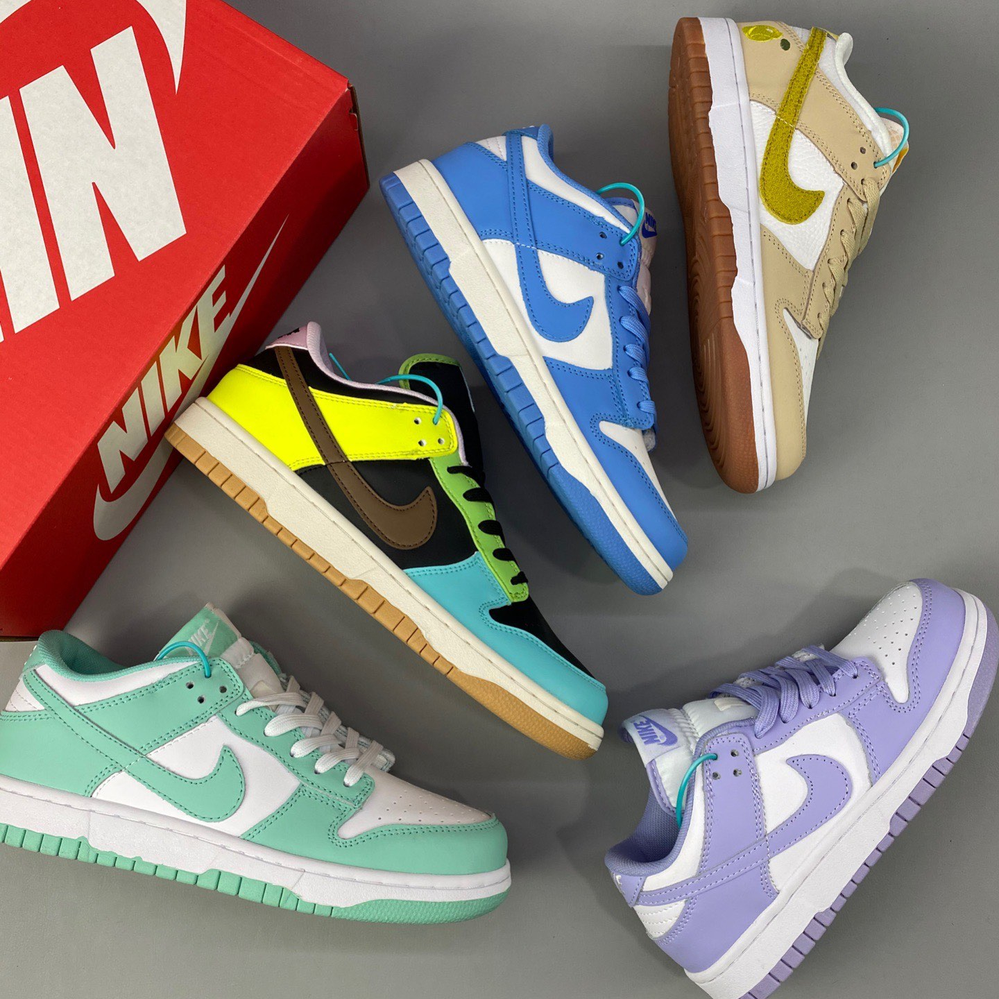 Лидер продаж, брендовая спортивная обувь Nike, Высококачественная серия NK Dunk, низкие мужские баскетбольные кроссовки AJ, повседневные кроссовки Nike
