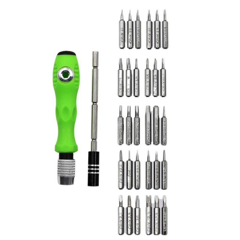 Magnetic 32 Pieces Bit Set Screwdrivers Handle Kits Hand Tools for Household Repair Tool Herramientas De Mano Screwdriver Set