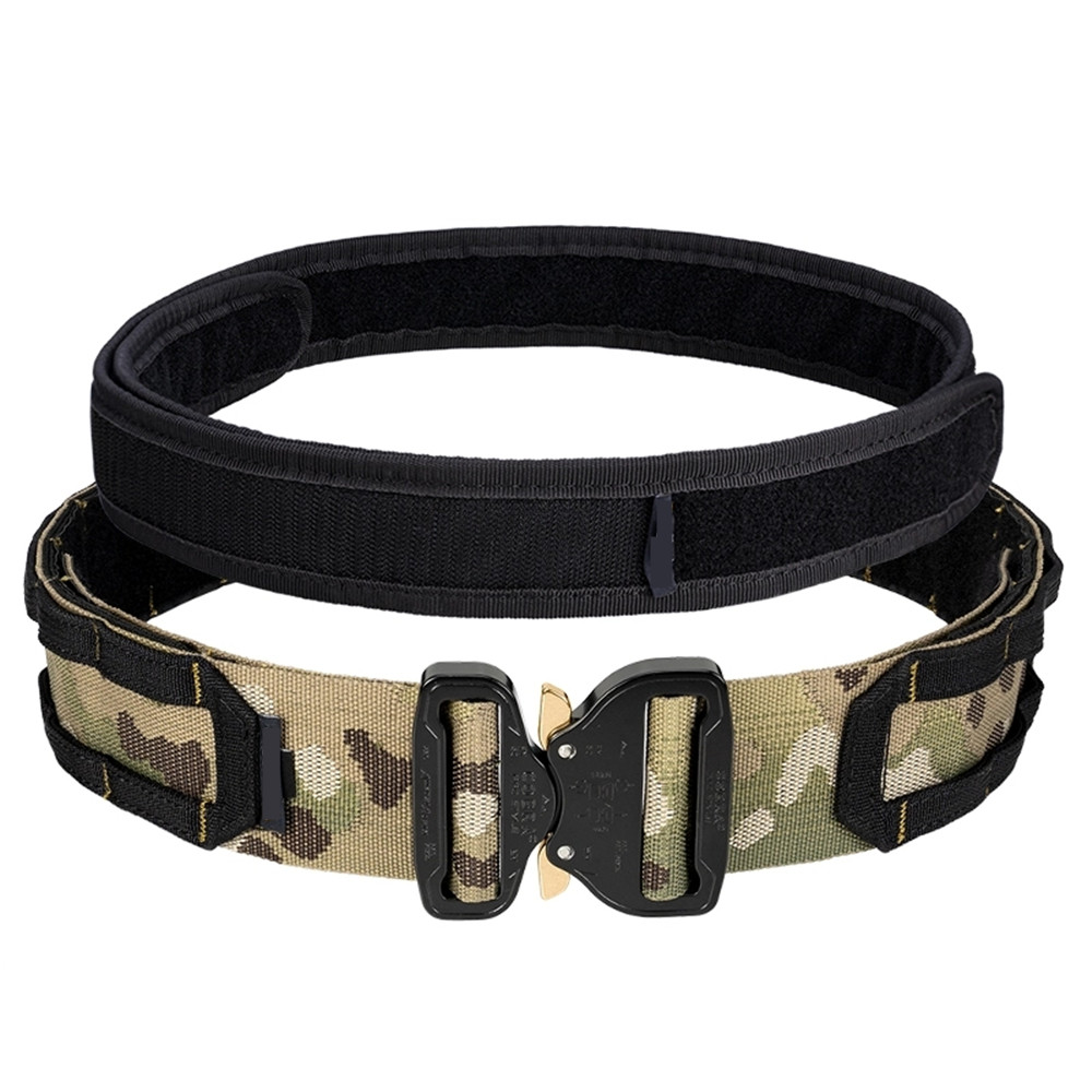 Hot sell fashion military tactical belt heavy duty nylon warrior belt