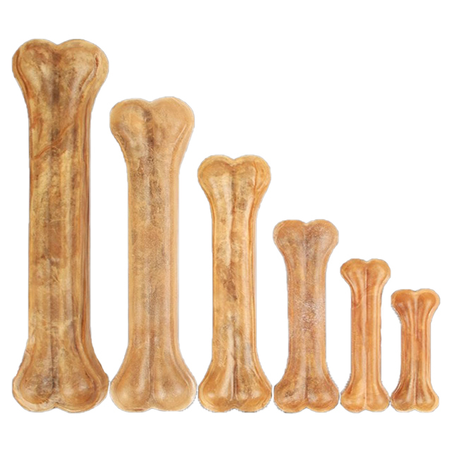 ODM OEM Factory Rawhide Pressed Bone Dog Chews for Teeth Cleaning Organic Beef Chew Sticks Snacks High Protein Rich