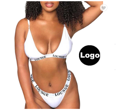 Good Price Custom Logo Plus Size Babydoll Sexy Bra Corset Women Two -piece Lingerie Set