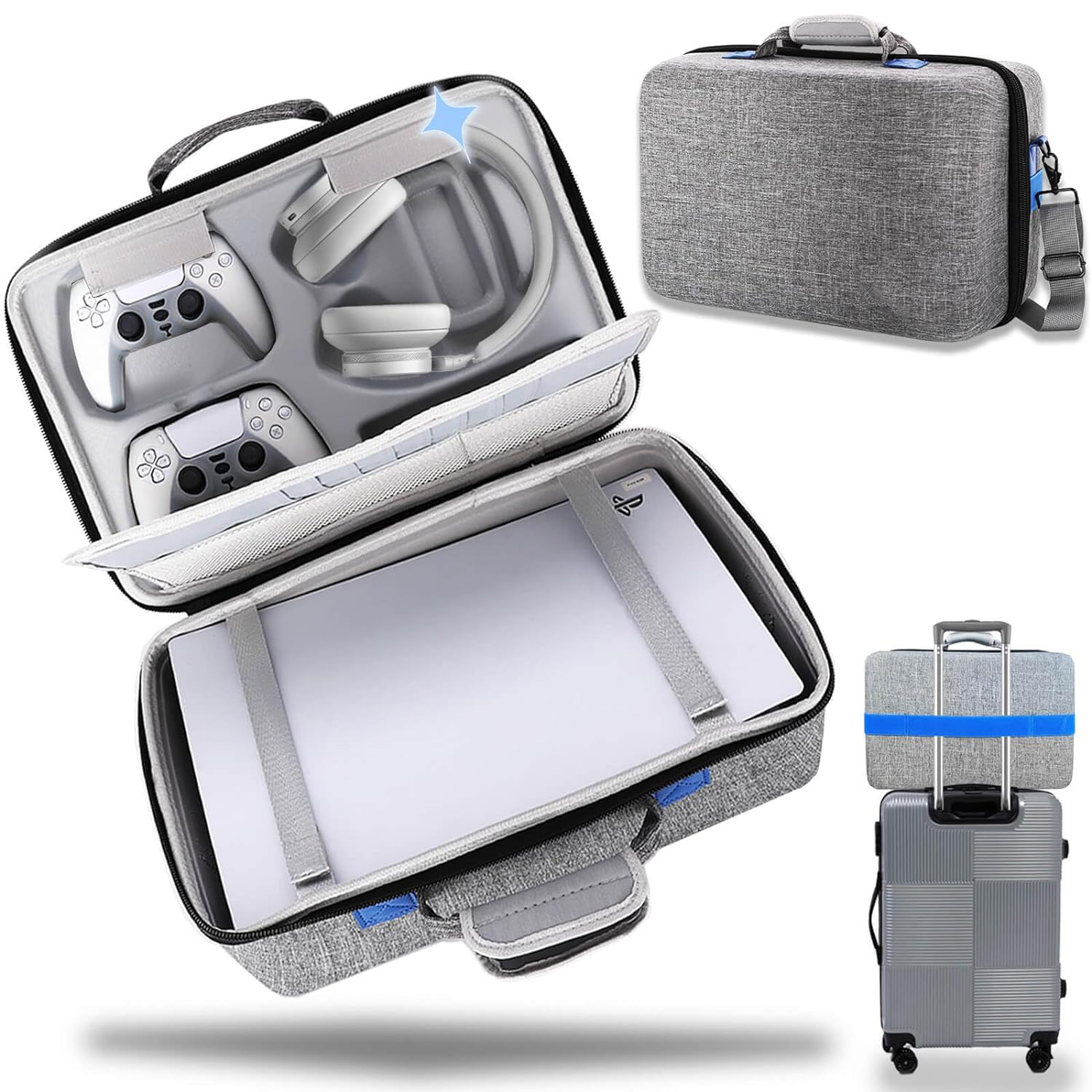 Protective Cover Eva Bag For Ps5 Console Storage Bag For Ps5 Game Accessories Carrying Case Travel Luggage