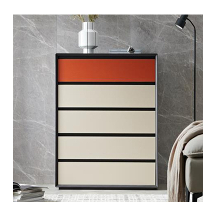 Modern Design Style White 5 Chest Dresser Drawer for Bedroom
