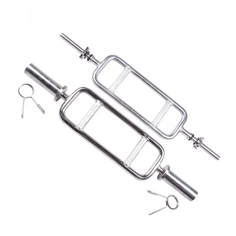 Fitness Gym Square frame ring rod ring frame device electroplating double grip ring weightlifting Triceps barbell bar for sale