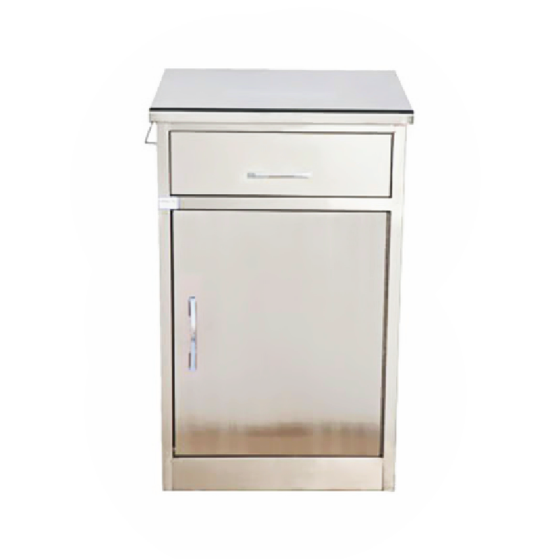 High Quality Hospital Locker Bed Beside Cabinet With Wheels and Extended Dining Table