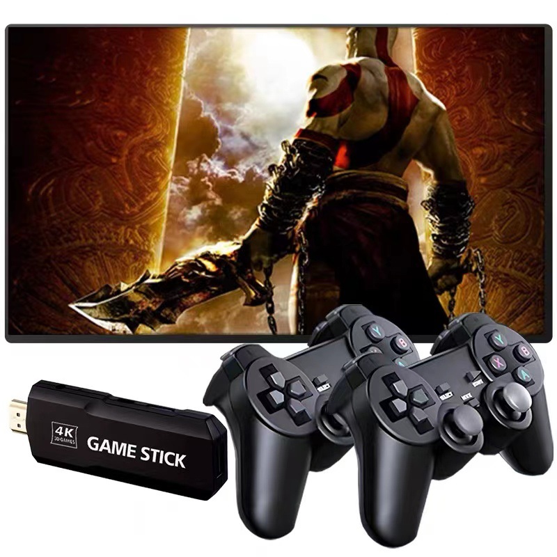 Игровая консоль GD10 в стиле ретро, консоль для видеоигр, 4K, HD выход, 2,4 ГГц, беспроводной контроллер, Классическая консоль для игр PSP/PS1