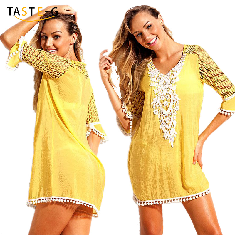 Wholesale Summer Women Wrap Maxi Beach Tunic Dress Beachwear Swimwear Bathing Suit Women Sexy Beach Cover Up