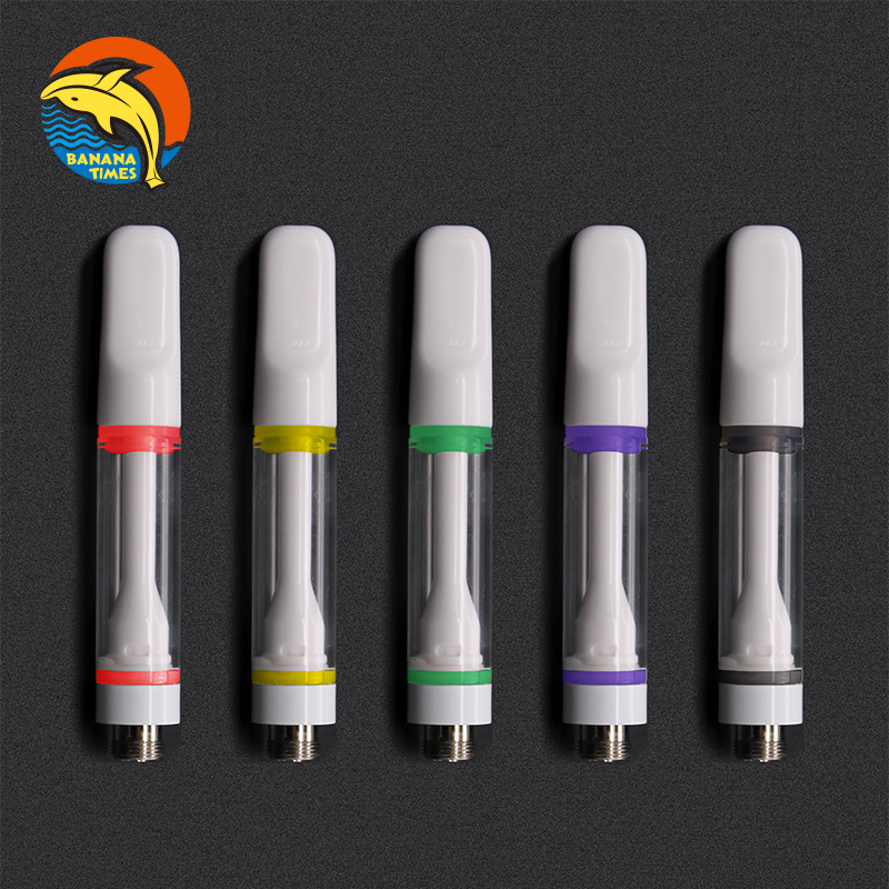 All Ceramic Structure 0.5ml/1ml CBD Vape Pen Cartridge Body White Ceramic Vape Atomizer