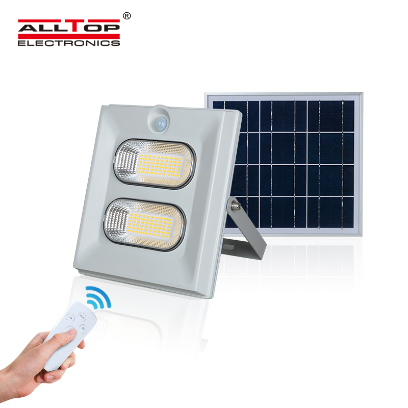 ALLTOP High quality ABS ip65 rainproof outdoor lighting 50w 100w 150w solar led flood lamp