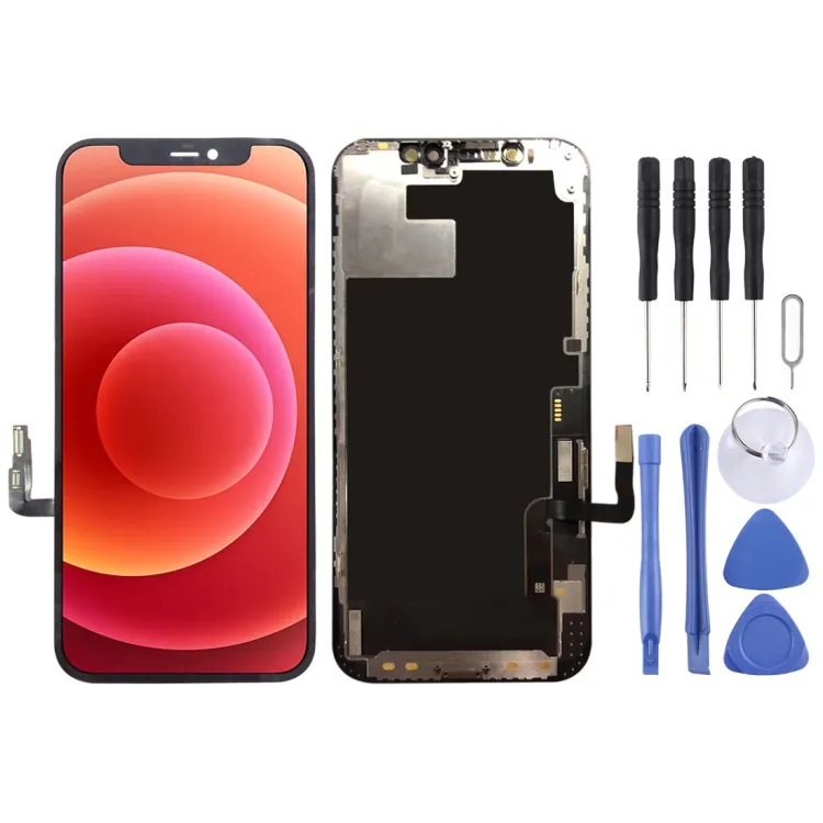 Доставка в тот же день, оригинальный ЖК-экран для iPhone 12 с дигитайзером, полная сборка, ремонт сотового телефона, заводская цена
