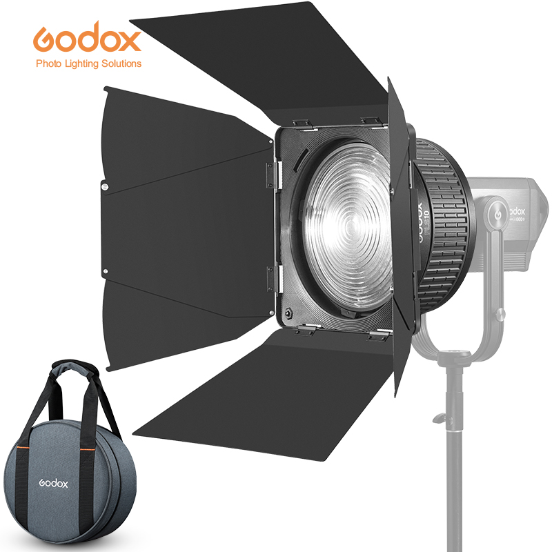 Godox FLS8 LB-01 FLS10 LB-02 с линзой Френеля с регулируемой яркостью объектив с креплением Bowens свет многофункциональную систему света Вспышка-Стробоскоп для Godox SL150II SL200II VL150 VL300