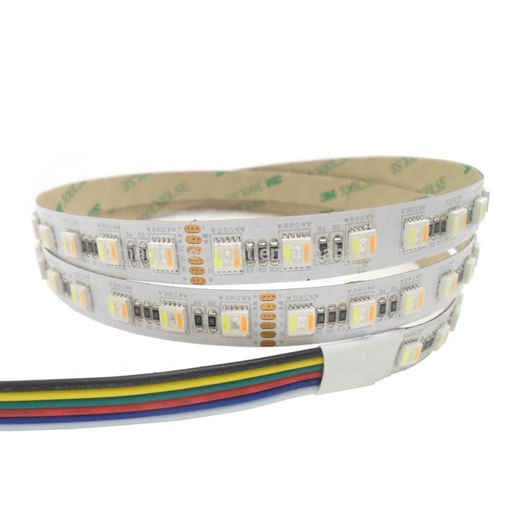 Цветная (RGB) CCT 5in1 12V 24V SMD5050 30led 60led 84LED RGBWW светодиодные ленты