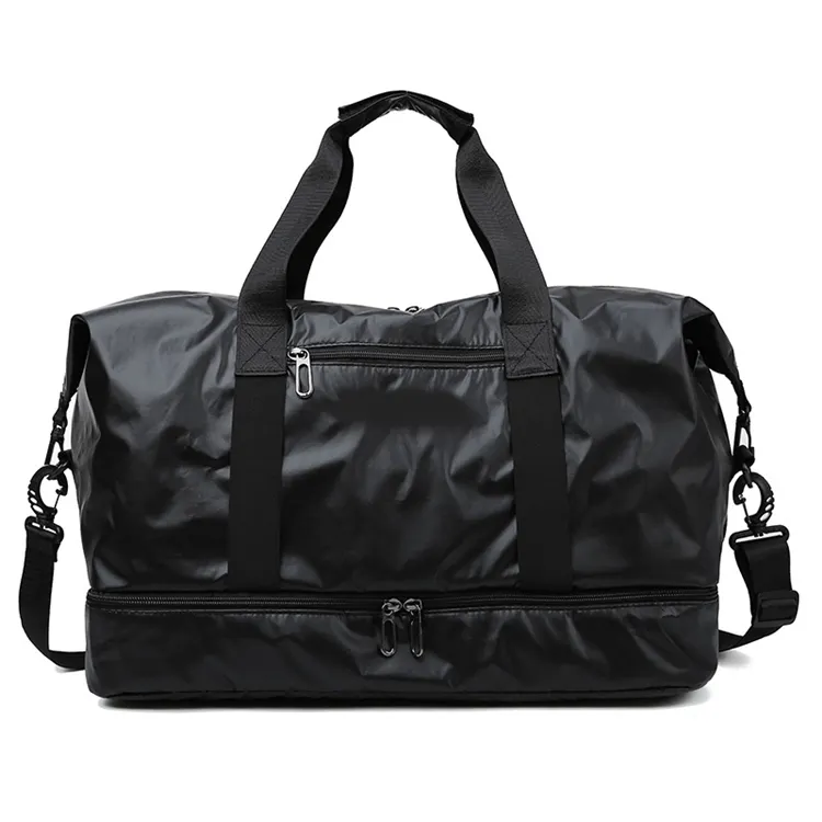 Woman Duffle Bag Wholesale New Design Women Men Nylon Outdoor Travelling Bag Custom Logo Fitness Duffle Sports Gym Bag