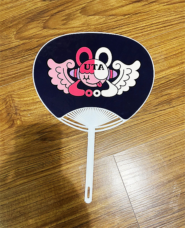 Long Handle Customized Advertisement Plastic Fan