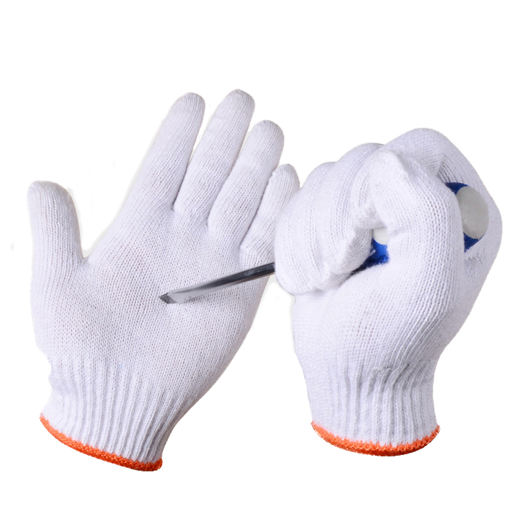 Firm Washable Customizable Weight Highquality cheap durable white working cotton glove women driving cotton fabric safety gloves