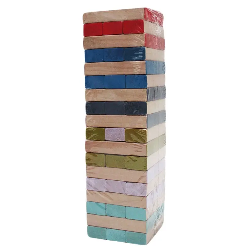 Top Selling Board Game Wooden Tumbling Block Stacking Tower Toy For Kids